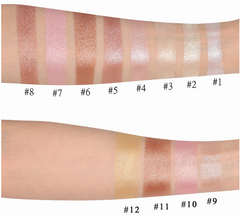 YOUNGEST COSMETICS Face Highlighter Palette, High Glossy Face Illuminator Palette, Narutal Glow Finish, Pearl Shimmer Smooth Baked Powder, Lasting Sparkling Highlighter Makeup