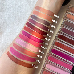 Matte Lip Gloss Pigmented Long Lasting Lip Gloss Set, Velvet Waterproof Halloween Lip Makeup Valentine's Gift Sets for Girls and Women