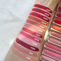 Matte Lip Gloss Pigmented Long Lasting Lip Gloss Set, Velvet Waterproof Halloween Lip Makeup Valentine's Gift Sets for Girls and Women