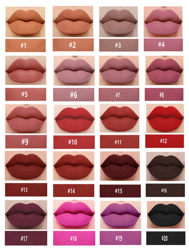 YOUNGEST Matte Liquid Lipstick Set Non-Stick Cup and Not Fade Pigmented Lipstick Long-Lasting Waterproof Kit Makeup Gift for Girls and Women