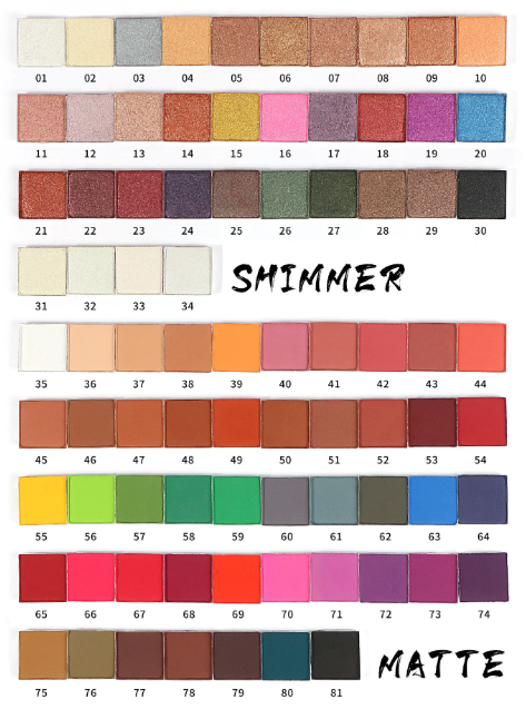 Eyeshadow Palette (Customized, logo can be printed, please contact us to discuss the price)