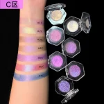 Highly reflective eye pigment for bold makeup styles