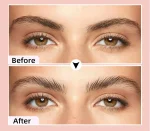 Clear brow styling gel with precision spoolie applicator for defined eyebrows