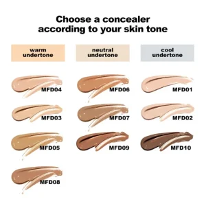 Natural beige liquid makeup formula shown in a clear decorative cosmetic container Unique skull-shaped packaging for professional liquid complexion makeup