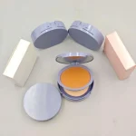 Brush sweeping across a finely milled powder surface