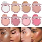 Beauty highlighter palette with versatile radiant shades