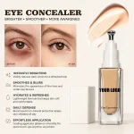 Eye concealer cosmetic product close-up