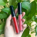 Soft berry matte lipstick with rich liquid pigmentation