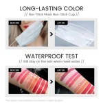 Rose brown matte liquid lipstick for natural makeup
