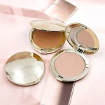 Various face sculpting colors shown in a compact case