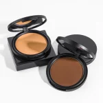 Smoothly compressed powder with a clean visual finish