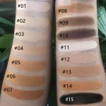 Face shaping palette with a selection of matte shades