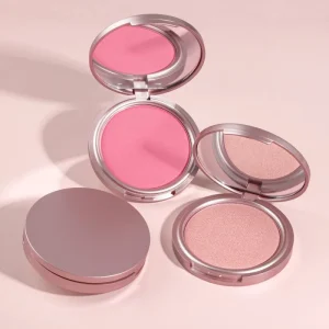 Cosmetic color pans arranged for versatile makeup application