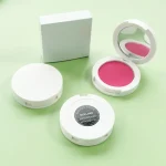 Warm rose pigment for creating dimensional cheek makeup