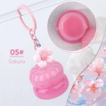 elegant gold-toned keychain with a premium-quality lip balm inside