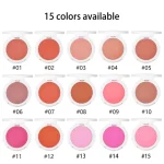 Finely pressed cosmetic powder in a natural pink tone