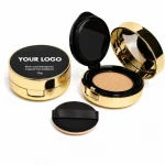 Air cushion compact for smooth and buildable coverage
