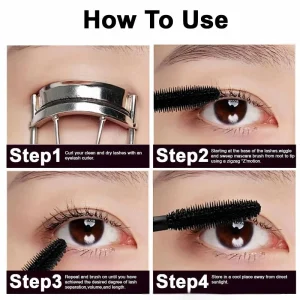 Precision silicone mascara wand designed for clump-free lash separation