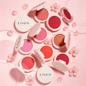 Cream cheek makeup with a soft radiant finish