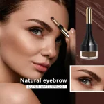 Defined brow look created with highly pigmented pomade
