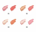 Two pressed colors designed for versatile cheek makeup