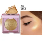 Versatile face highlight palette with reflective powder shades