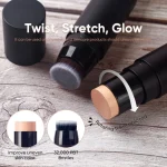 Dual-ended style concept for contouring and concealing face makeup