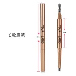 Close-up of the eyebrow color at the pencil tip