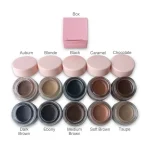 Soft-textured eyebrow makeup for controlled brow styling
