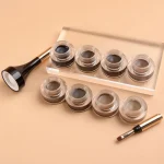 Pigmented eyebrow pomade for controlled color placement