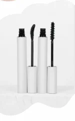 Cosmetic tube photographed with the mascara brush exposed