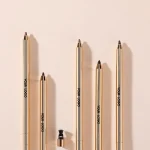 Makeup lip pencil with built-in pencil sharpener