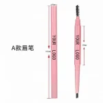 Brow color being added gradually during makeup application