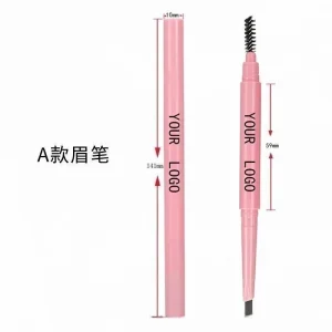 Brow color being added gradually during makeup application