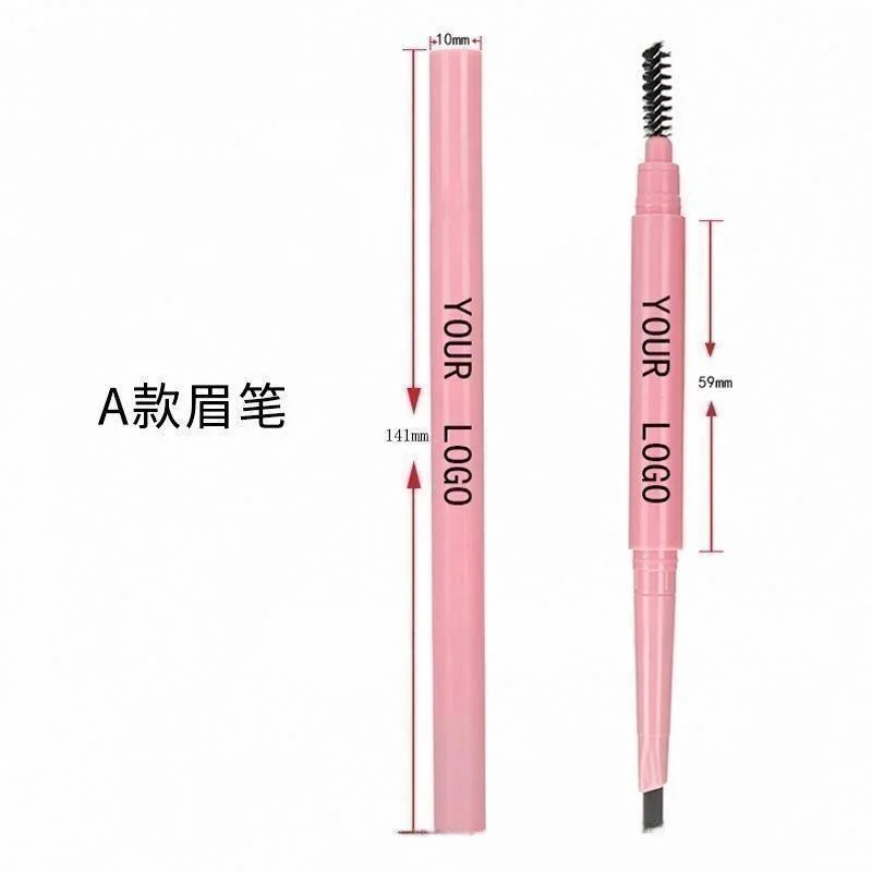 Eyebrow pencil for precise brow makeup Brow color being added gradually during makeup application