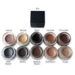 Compact beauty product focused on precise eyebrow definition