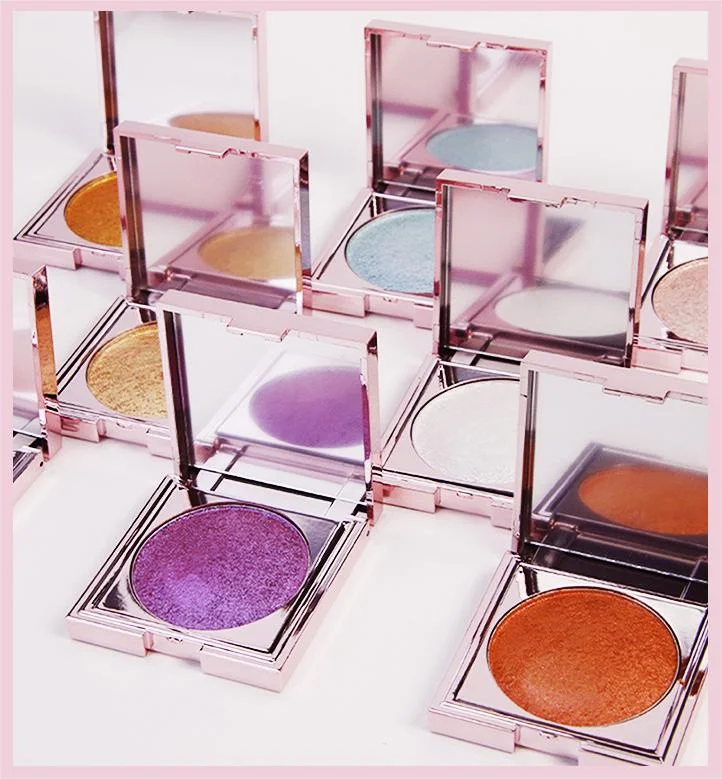 High-shine highlight palette for face and cheek makeup Soft glow pressed into a versatile face highlighting palette