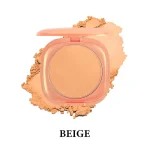 Portable facial powder compact for beauty routines