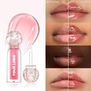 Clear lip treatment designed to enhance natural lip shine