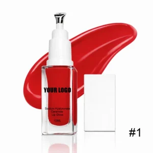 Lip gloss with a specialized applicator for smooth coverage