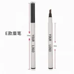 Defining the brow tail with an eyebrow cosmetic