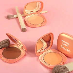 Pressed powder makeup with smooth color payoff