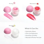 Lip scrub followed by a nourishing mask for at-home care
