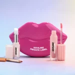 Lip care step paired with gloss and lip liner