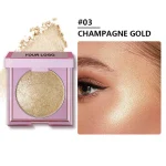 Blendable powder shades for creating a dimensional glow