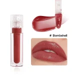 Beauty gloss applied evenly across the lips