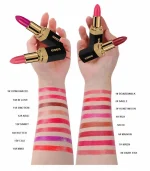 Solid lipstick with elegant shimmer and color depth