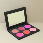 Versatile six-shade blush compact for different makeup styles