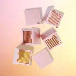 Modern illuminating palette with smooth powder shades for makeup artists