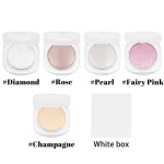 Soft creamy powder texture across multiple highlighter shades